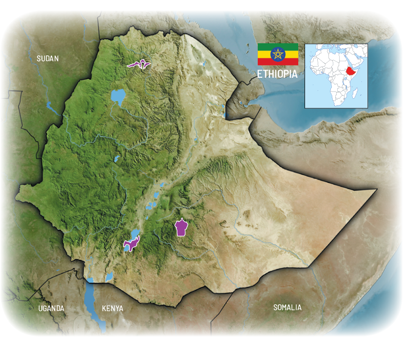 kaart ethiopia