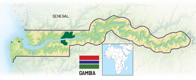 kaart gambia