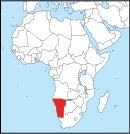 namibia afrika locatie