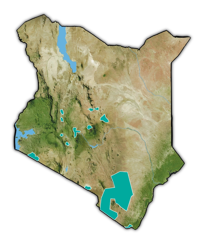 kenya landkaart