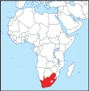 south africa afrika locatie