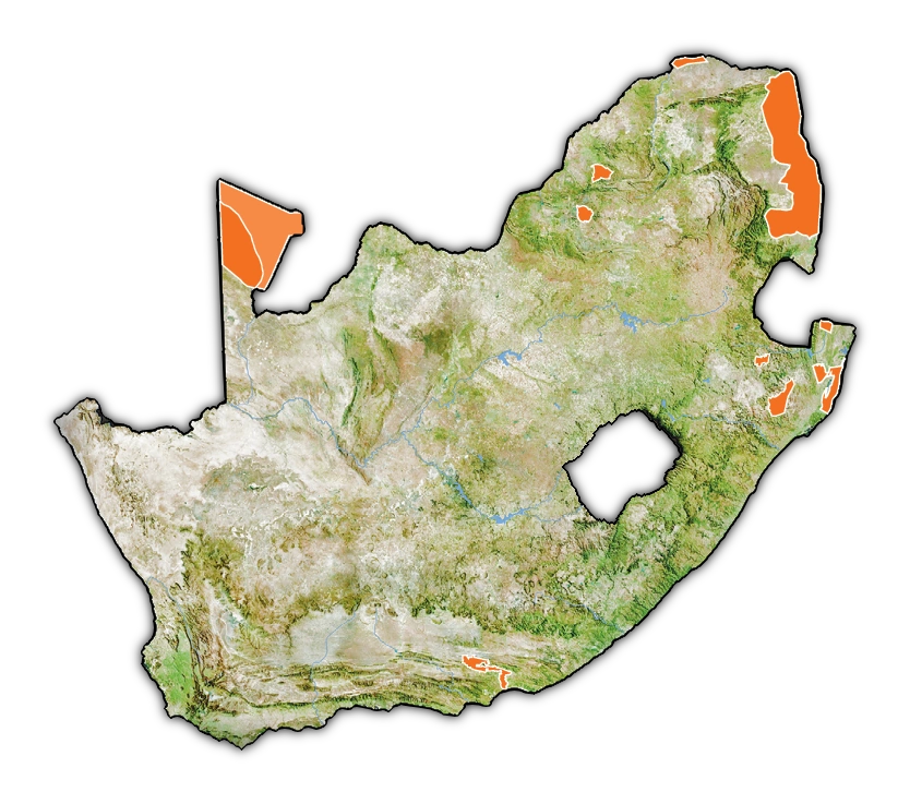 south africa landkaart