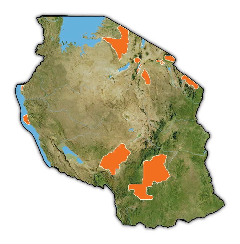 tanzania landkaart